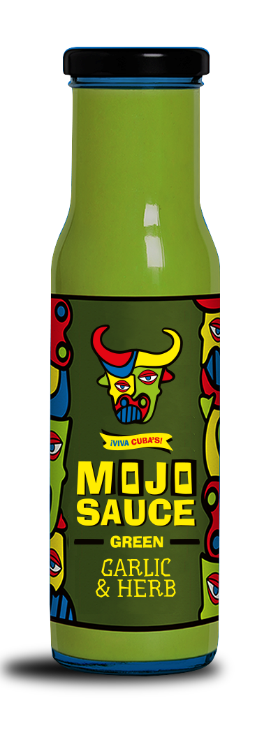 Bottle of Green Mojo Sauce
